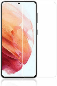 Samsung Galaxy S21 5G Case Carbon Slim Cover & Glass Screen Protector