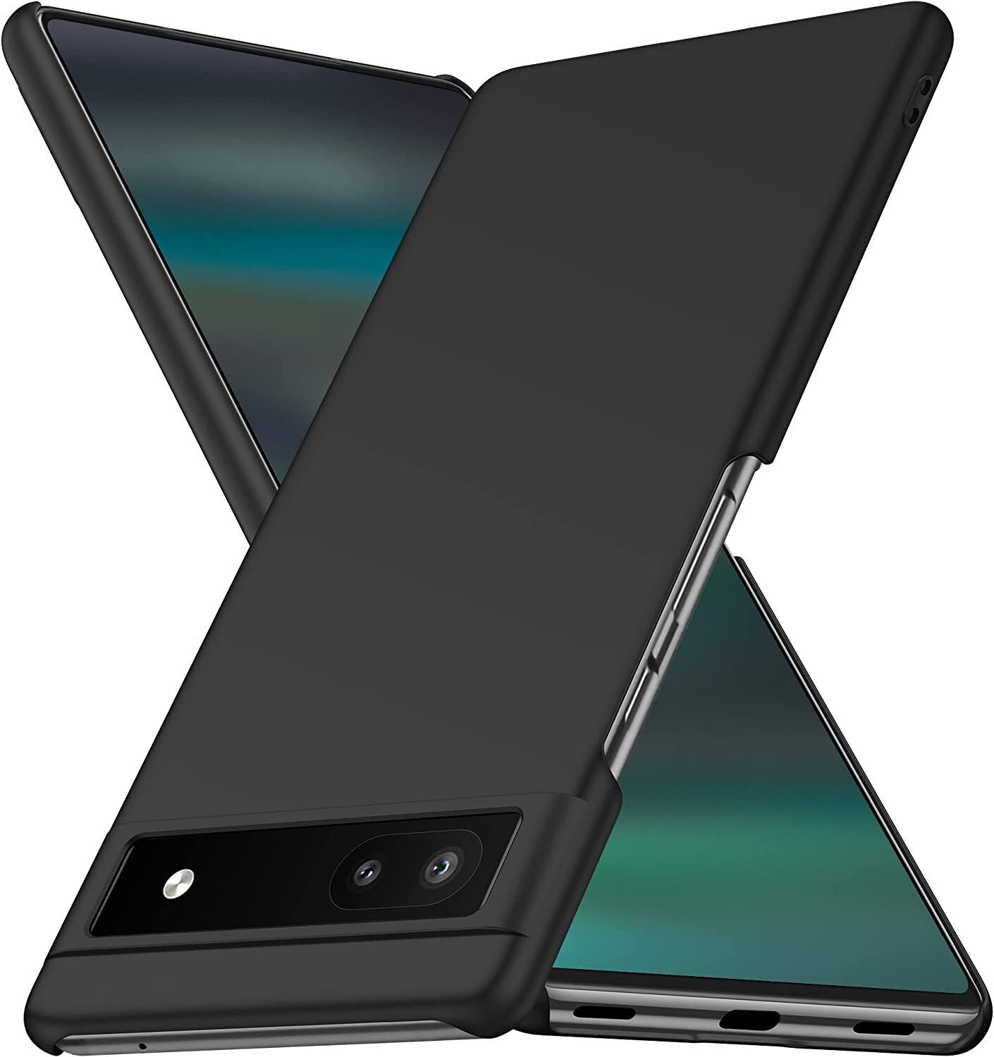 Google Pixel 6a 5G Case Ultra Slim Hard Back Cover - Matte Black