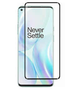 OnePlus 8 / 5G Case Carbon Gel Cover & Full Glass Screen Protector