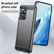 Oppo Find X5 Lite Case Carbon Fibre Gel Cover & Glass Screen Protector