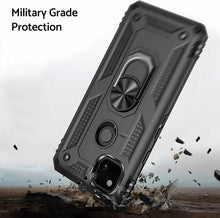 Google Pixel 4a Case Kickstand Cover & Glass Screen Protector