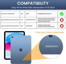 Apple iPad (2022) Smart Case Cover & Glass Screen Protector 10th Gen