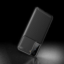 Samsung Galaxy S21 5G Case Carbon Slim Cover & Glass Screen Protector