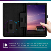 Lenovo M10 2nd Gen 10.1"  Case Leather Folio Stand Cover & Glass Protector