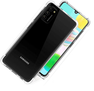 Samsung Galaxy A41 Case Clear Shockproof Cover & Glass Screen Protector