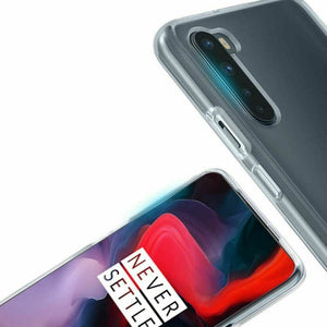 OnePlus Nord Case Clear Slim Gel Cover & 2 Pack Glass Screen Protector