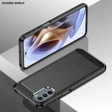 Nokia G21 Case Carbon Fibre Cover & Glass Screen Protector