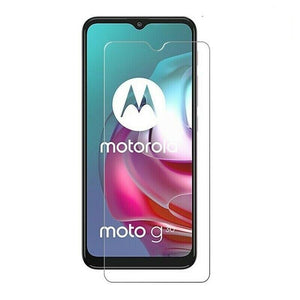 Motorola Moto G20 Case Carbon Slim Cover & Glass Screen Protector