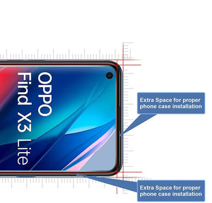 Oppo Find X3 Lite Case Carbon Slim Cover & Glass Screen Protector