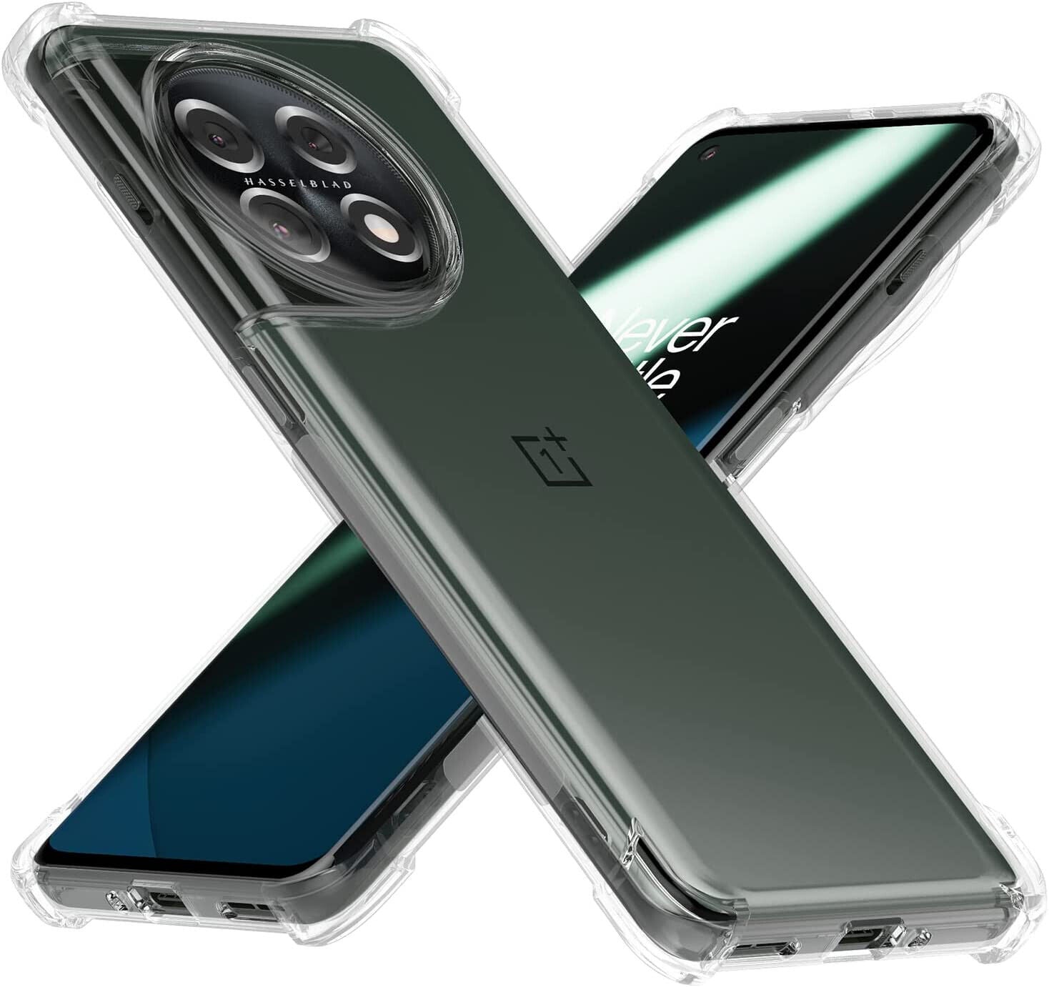 OnePlus 11 Case, Clear Silicone Slim Shockproof Gel Phone Cover