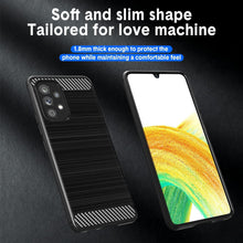 Samsung Galaxy A23 4G/5G Case Carbon Fibre Cover & Glass Screen Protector