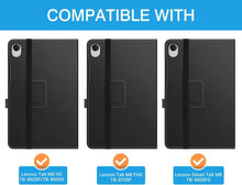 Lenovo Tab M8 2ND/ 3RD Gen Case Leather Folio Cover + Glass Screen Protector