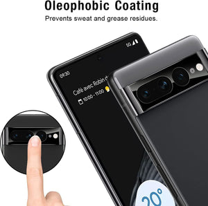 2 Pack Google Pixel 7 Pro Camera Lens Case Protector Tempered Glass Cover