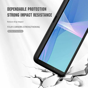 Sony Xperia 10 III Case Slim Silicone Cover & Glass Screen Protector