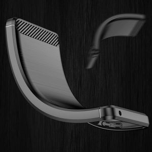Xiaomi Redmi Note 11 Pro Case Carbon Fibre Cover & Glass Screen Protector