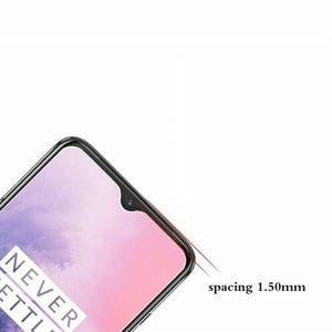 Compatible OnePlus 7 Case Slim Hard Back Cover & Glass Screen Protector