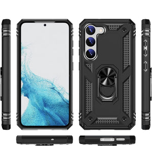 Phone Case Samsung Galaxy S23+ Plus Kickstand Shockproof Ring Phone Cover