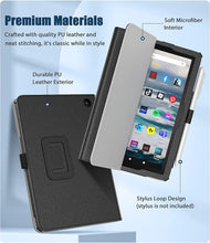 Amazon Fire 7" 12th Generation / 2022 Case Leather Folio Stand Tablet Cover
