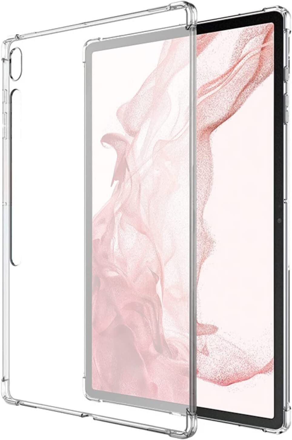 Samsung Galaxy Tab S7+ Case Clear Shockproof Cover TPU Silicone (Plus)