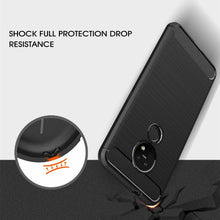 Nokia 6.2 Case Carbon Fibre Cover & Glass Screen Protector