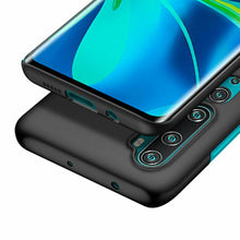 Xiaomi Mi Note 10 Pro Case Slim Hard Cover - Matte Black & Glass Protector