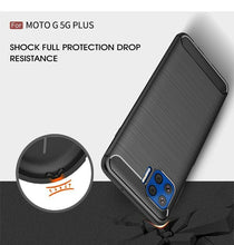 Motorola Moto G 5G Plus Case Carbon Gel Cover Ultra Slim Shockproof