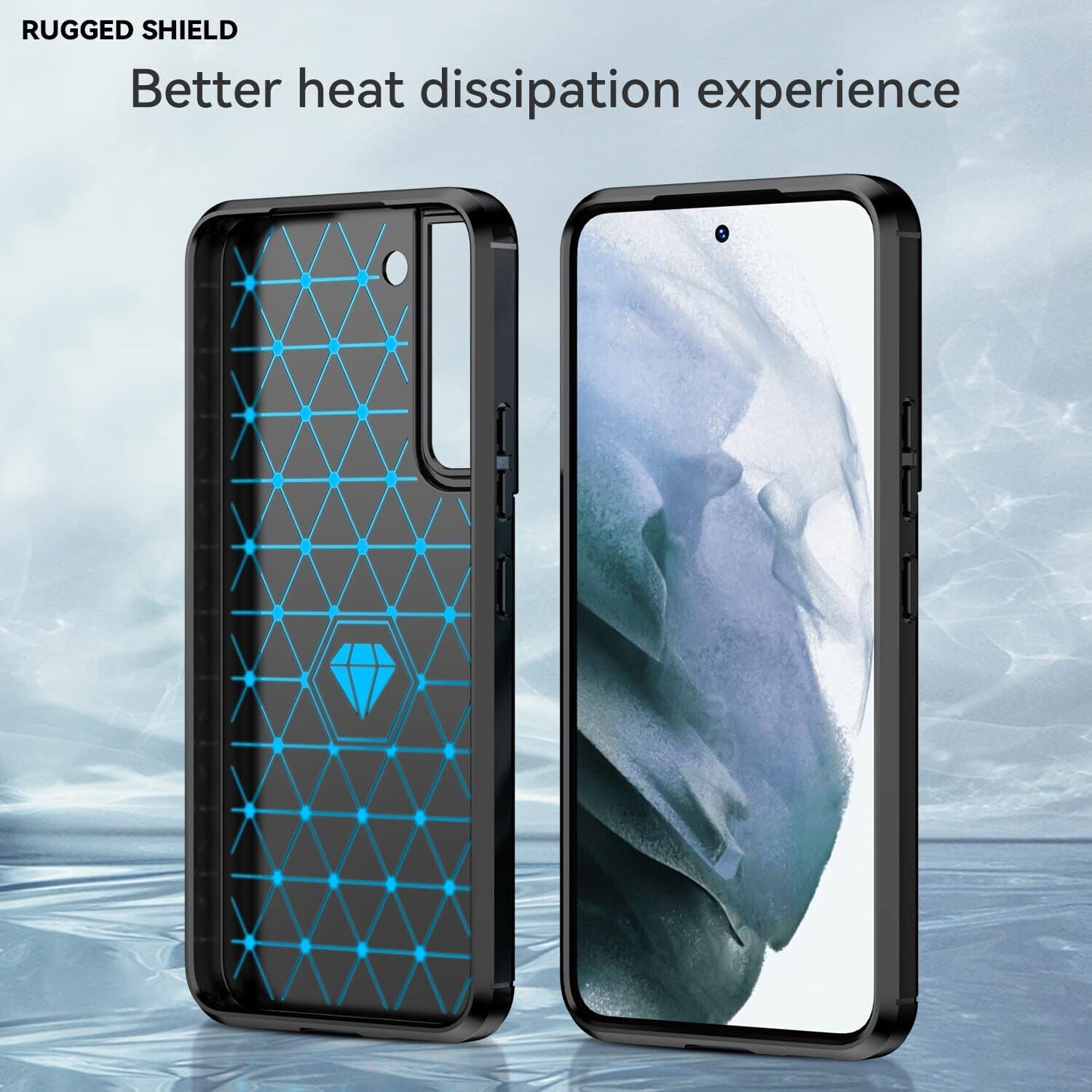 Samsung Galaxy S23+ Plus Case Carbon Gel Phone Cover Ultra Slim Shockproof