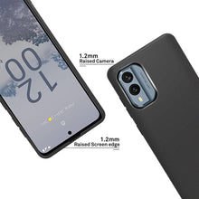 Nokia X30 / X30 5G Case, Soft Silicone Gel Phone Cover - Matte Black