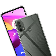 Motorola Moto E40 Case Clear Shockproof Cover & Glass Screen Protector