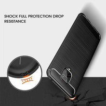 Xiaomi Redmi Note 9 Pro Carbon Fibre Cover & Glass Screen Protector
