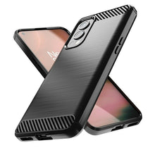 OnePlus Nord 2 5G Case Carbon Fibre Cover & Glass Screen Protector