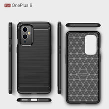 OnePlus 9 Case Carbon Fibre Cover & Glass Screen Protector