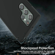 Samsung Galaxy S22 Ultra 5G Case Slim Silicone Cover &Glass Screen Protector