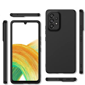 Samsung Galaxy A33 5G Case Slim Hard Back Cover & Glass Screen Protector