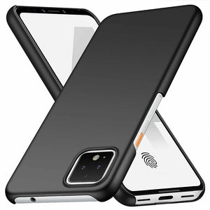 Google Pixel 4 Case Slim Hard Cover & Glass Screen Protector