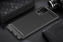 Samsung Galaxy A52 4G/5G Case Carbon Fibre Cover & Glass Screen Protector