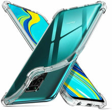 Xiaomi Redmi Note 9 Pro Case Clear Shockproof Cover & Glass Screen Protector