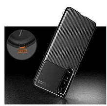 Sony Xperia 1 III 5G Case Carbon Gel Cover Ultra Slim Shockproof