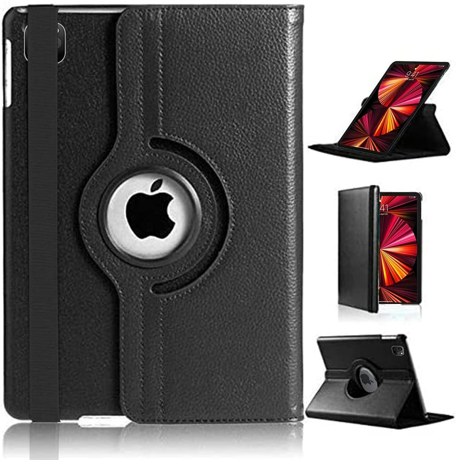 Apple iPad Pro 11 (2022) Case 360 Stand Cover & Glass Protector (11.0")  4TH