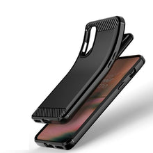 OnePlus Nord 2 5G Case Carbon Fibre Cover & Glass Screen Protector