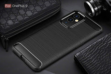 OnePlus 9 Case Carbon Fibre Cover & Glass Screen Protector