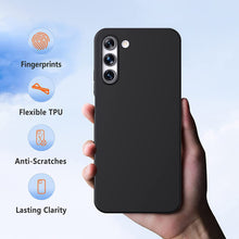 Samsung Galaxy S23 Case, Slim Silicone Phone Cover &Glass Screen Protector