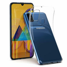 Samsung Galaxy M30s Case Clear Gel Cover & 2 Pack Glass Screen Protector