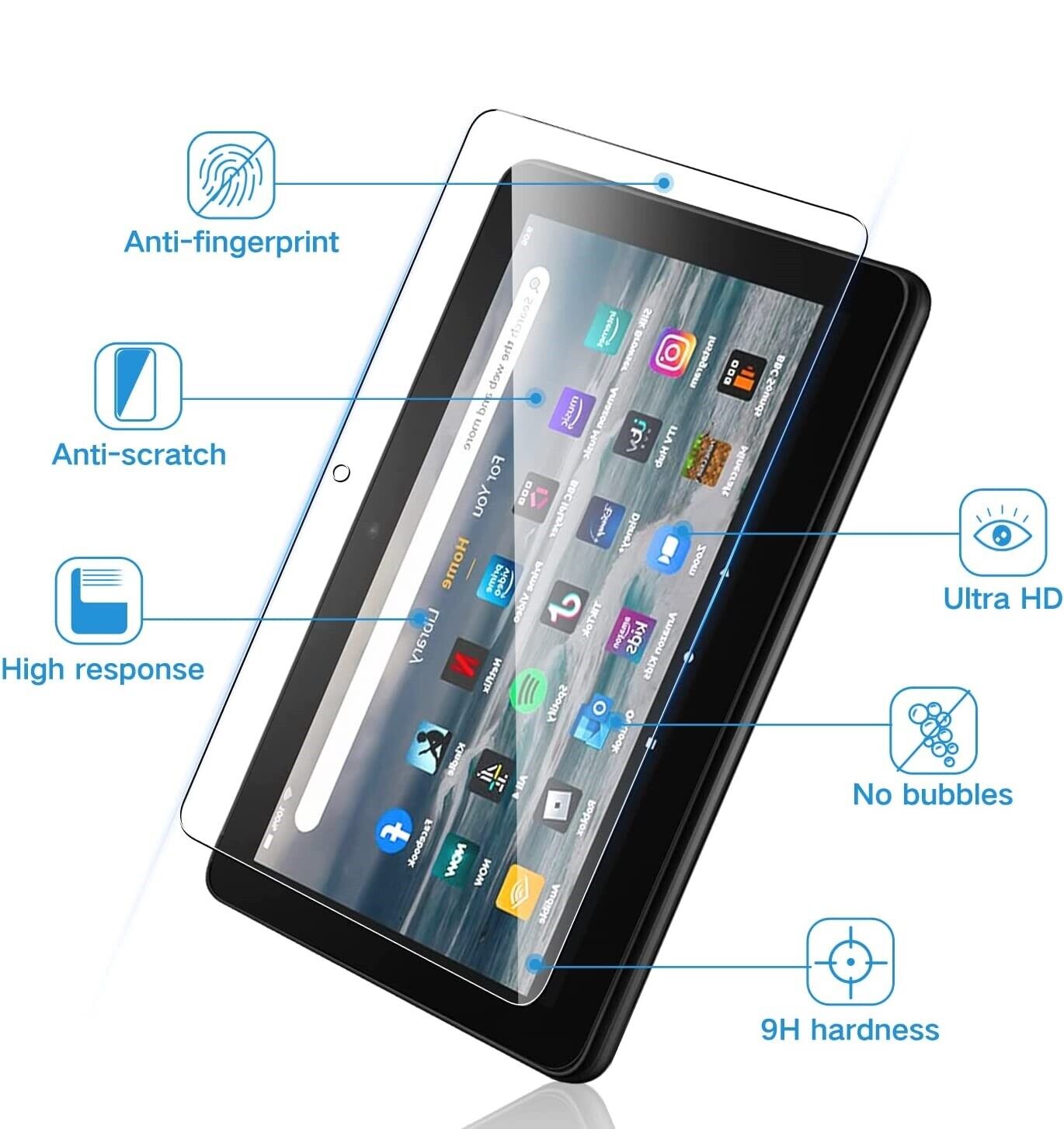 (2 Pack) Amazon Fire 7" 12th Generation / 2022 Glass Screen Protector