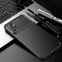 Xiaomi Poco X4 Pro 5G Case Carbon Slim Cover & Glass Screen Protector