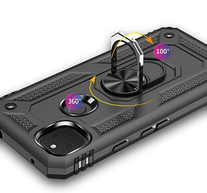 Google Pixel 4a Case Kickstand Shockproof Ring Cover