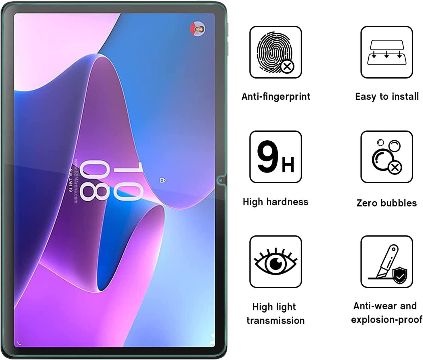 (2 Pack) Lenovo Tab P11 Gen 2 Glass Screen Protector 11.5"