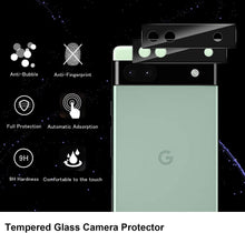 2 Pack Google Pixel 6a 5G 9H Camera Lens Case Protector Tempered Glass Cover