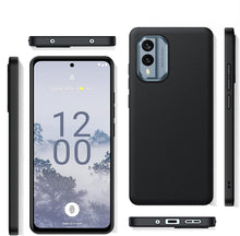 Nokia X30 / X30 5G Case, Soft Silicone Gel Phone Cover - Matte Black