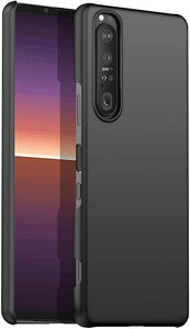 Fits Sony Xperia 1 IV 5G Case Ultra Slim Hard Back Cover - Matte Black